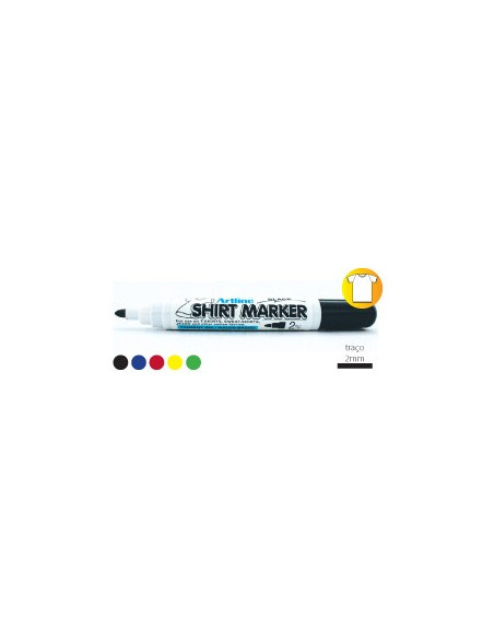 Marcador Tecidos ShirtMarker Artline EKT 2mm Amarelo-1un