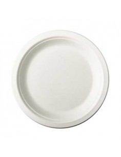 Pratos Sobremesa Cana de Açucar Cor Natural 180mm 50un