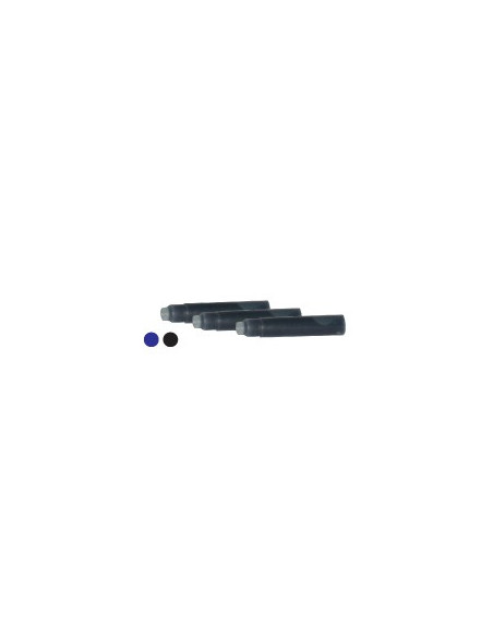 Tinta Canetas 6 Cartuxos Azul