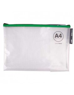 Bolsa Plástico A4 APLI Reforço Fio Fecho Correr