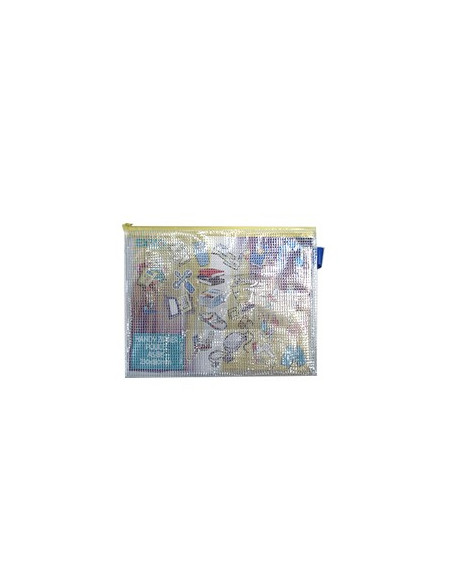 Bolsa Plastico A5 c/Reforco Fio  c/Fecho Correr 1un