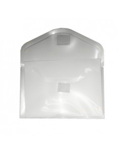 Bolsa Porta Documentos A8 com Fecho Velcro Transparente