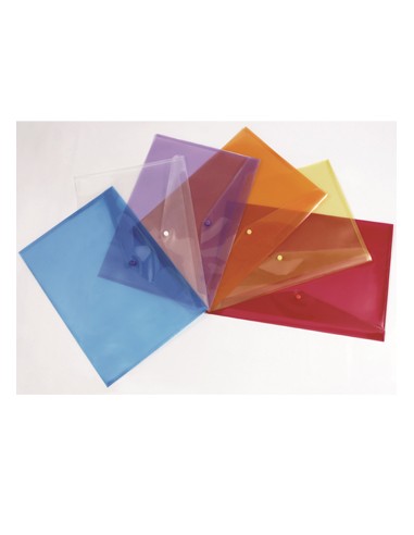 Bolsa Plastico A6 105x148mm1 Botao Cores Sortido Pack5un