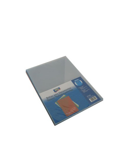 Pasta Plastico Liso c/Bolsa e Visor A4 Sortido Pack 10un.