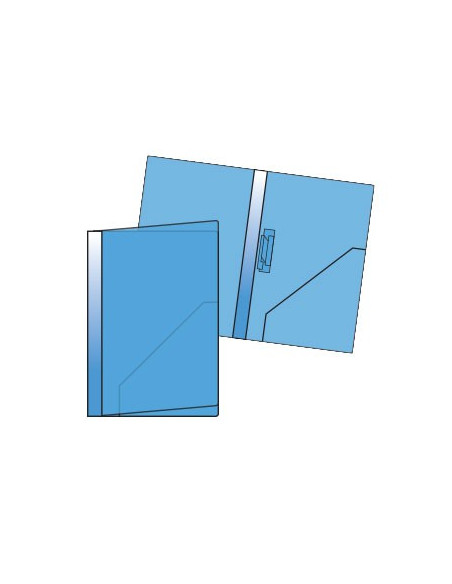 Classificador Plastico A4 mola triplex Roma 147 Azul 1un