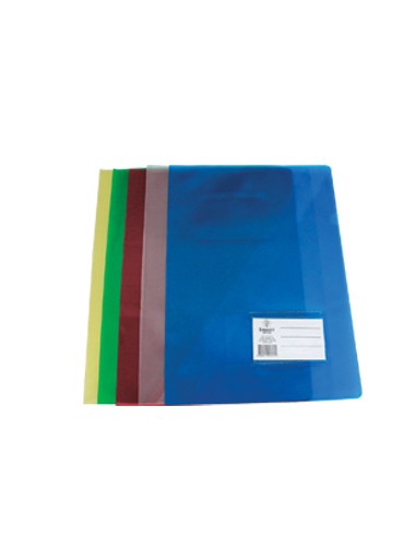 Pasta Plastico Martelada c/Bolsa e Visor A4 (321A) Azul-1un