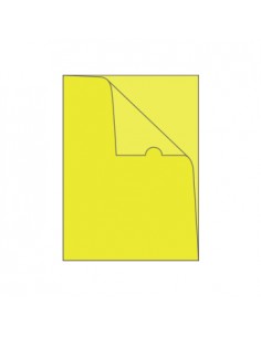 Bolsa Plastico em L A4 Amarelo Opaco 10un