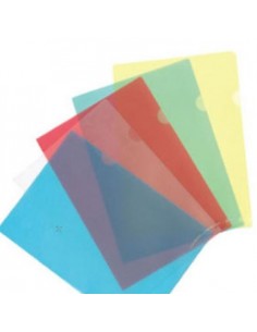 Bolsa Plastico em L A4 Translucido Azul Pack 10un