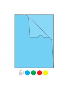 Bolsa Plastico em L A4 Transparente Cor Sortido 10un