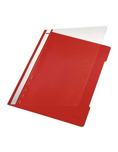 Classificador Plastico Capa Transp Leitz 4191 Vermelho 25un