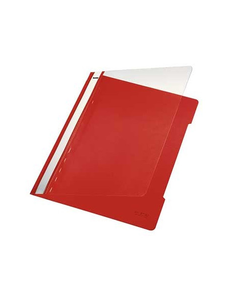 Classificador Plastico Capa Transp Leitz 4191 Vermelho 25un