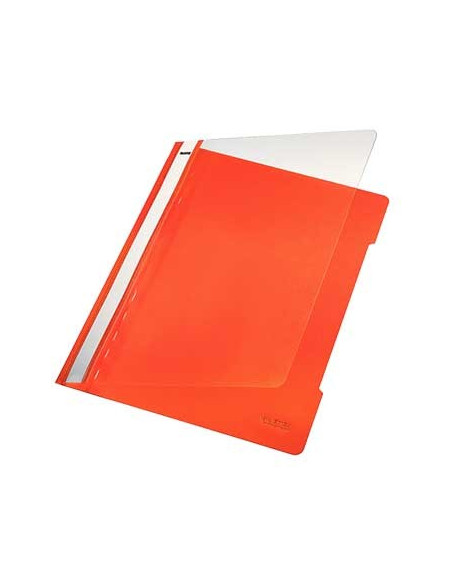 Classificador Plastico Capa Transp Leitz 4191 Laranja CX25un
