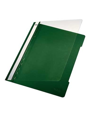 Classificador Plastico Capa Transp Leitz 4191 Verde Cx25un