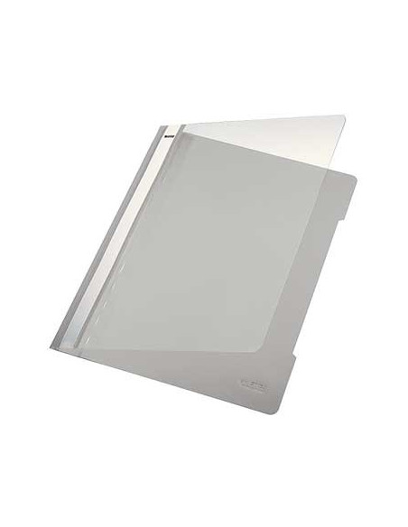 Classificador Plastico Capa Transp Leitz 4191 Cinza Cx25un