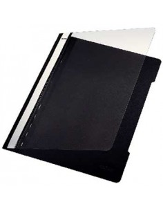 Classificador Plastico Capa Transp Leitz 4191 Preto Cx25un