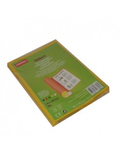 Classificador Plast Amarelo Capa Transp c/Ferragem Pack 10