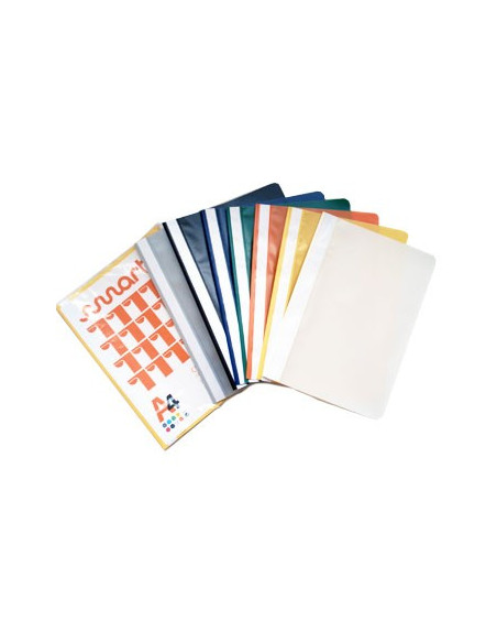 Classificador Plastico PP Capa Transparente Amarelo 1un