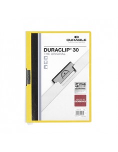 Classificador Clip Lateral Durable 2200 Amarelo-1un