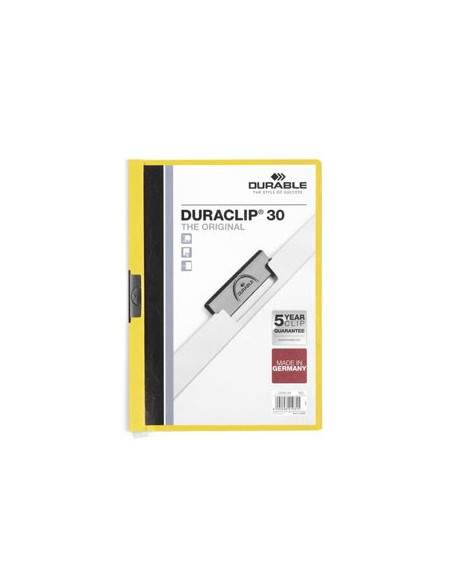 Classificador Clip Lateral Durable 2200 Amarelo-1un