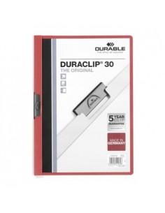 Classificador Clip Lateral Durable 2200 Bordeux - 1 un