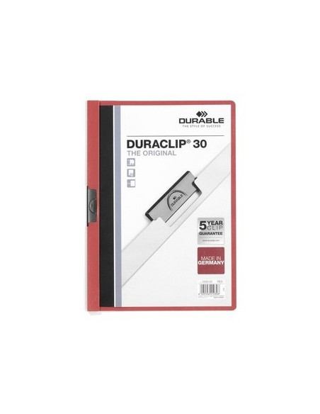 Classificador Clip Lateral Durable 2200 Bordeux - 1 un