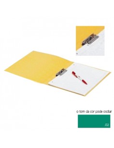 Pasta Cartao Hidraulico c/ Mola Triplex A4 Roma 14.02 Verde