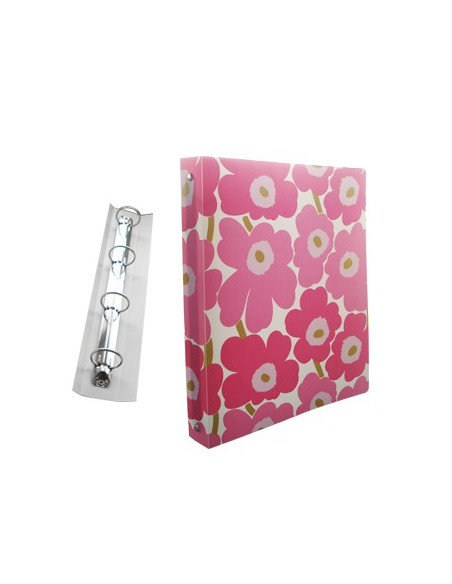 Capa 3 Abas Marimekko 320x245mm c/Elast Rosa-1un
