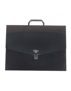 Porta Desenhos Pasta Plastico A3 Preto (34910)