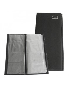 Porta Cartoes Visita p/72 Cartoes Preto