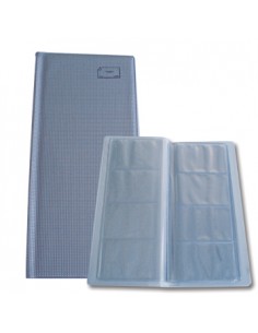 Porta Cartoes Visita p/72 Cartoes Cinza