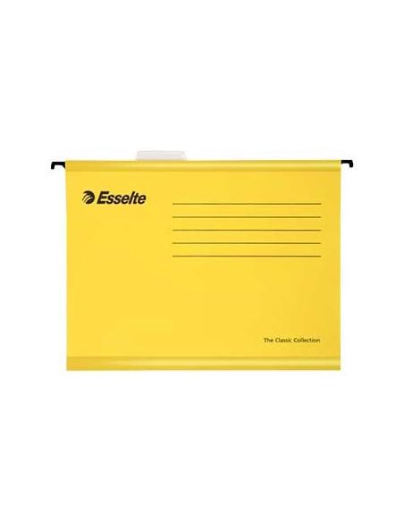 Capa Suspender Din A4 345mm  Amarelo 25un