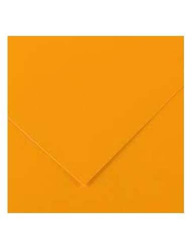 Cartolina 250gr 25Folhas 50x65cm Canson Iris Laranja Fluores