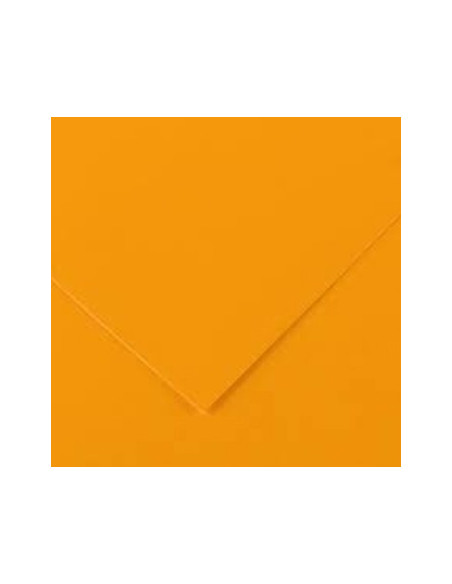 Cartolina 250gr 25Folhas 50x65cm Canson Iris Laranja Fluores