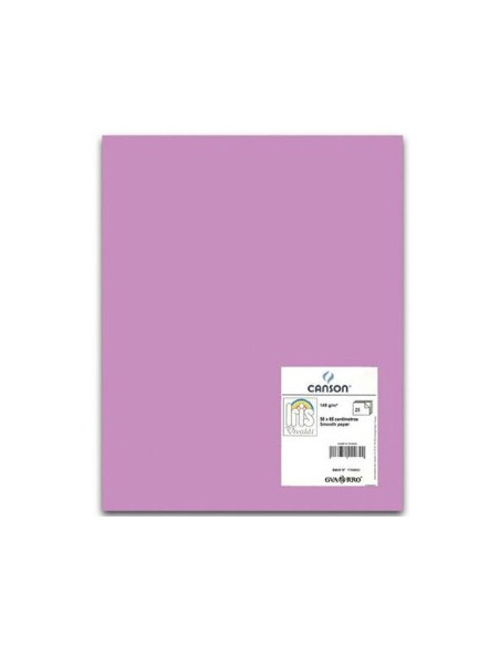 Cartolina 240gr 25Folhas 50x65cm Canson Iris Malva
