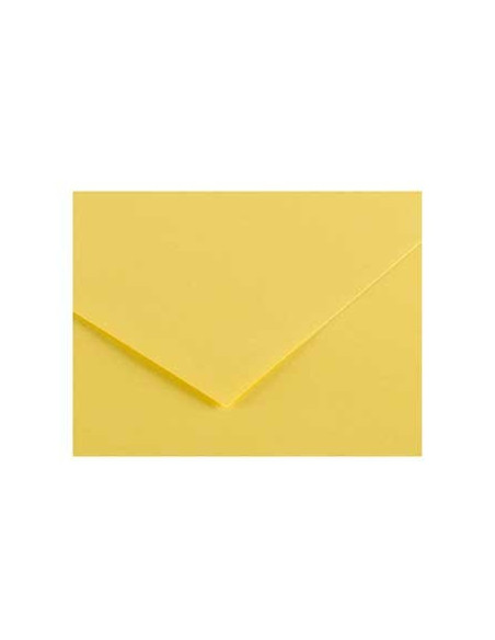Cartolina 50x65cm 185gr 1 Folha Canson Iris Amarelo Limao
