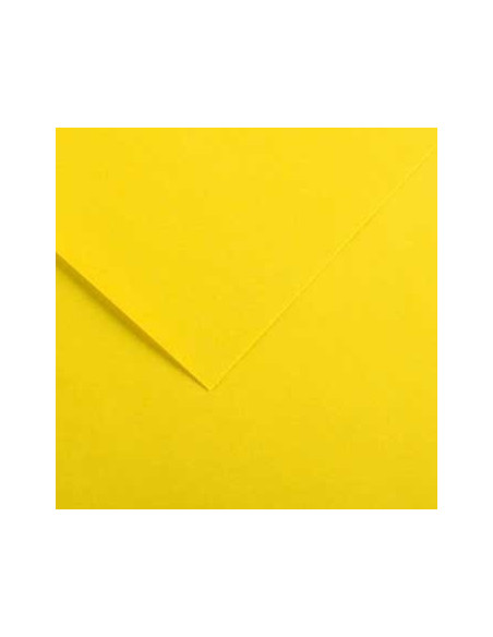 Cartolina 185gr 1 Folha 50x65cm Canson Iris Amarelo Canario