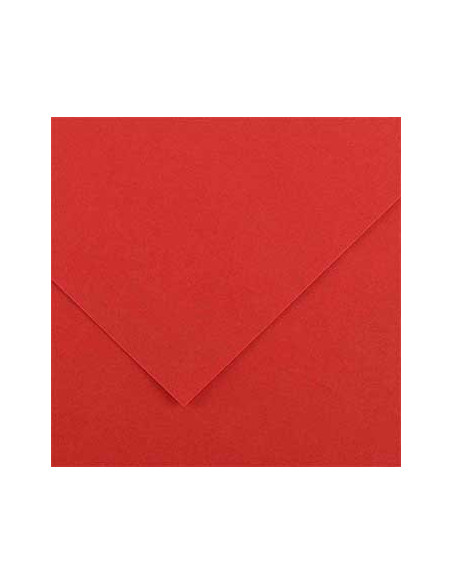Cartolina 185gr 1 Folha 50x65cm Canson Iris Vermelho