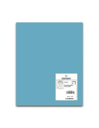 Cartolina 185gr 1 Folha 50x65cm Canson Iris Azul Celeste