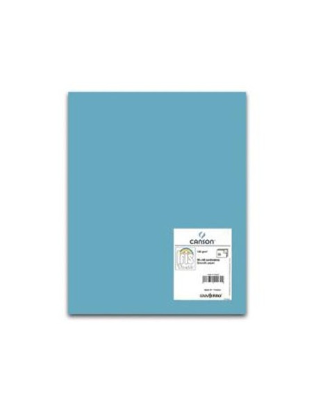 Cartolina 185gr 1 Folha 50x65cm Canson Iris Azul Celeste