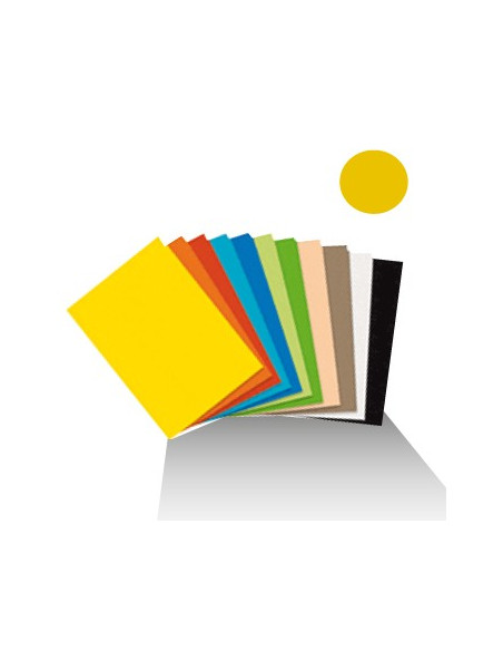 Cartolina 50x65cm 180gr 1 folha Amarelo Torrado (4E)