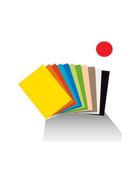 Cartolina 180gr 1 folha 50x65cm Vermelho