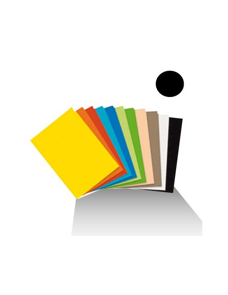 Cartolina 180gr 1 folha 50x65cm Preto