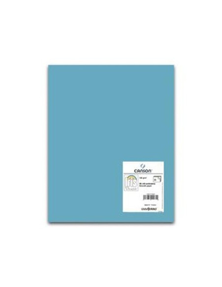 Cartolina 185gr 50 Folhas A3 Canson Iris Azul Celeste