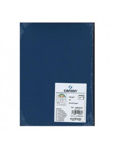 Cartolina 185gr 50 Folhas A3 Canson Iris Azul Ultramarino