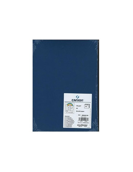 Cartolina 185gr 50 Folhas A3 Canson Iris Azul Ultramarino