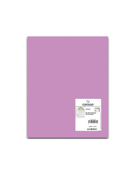 Cartolina 185gr 50 Folhas A4 Canson Iris Malva