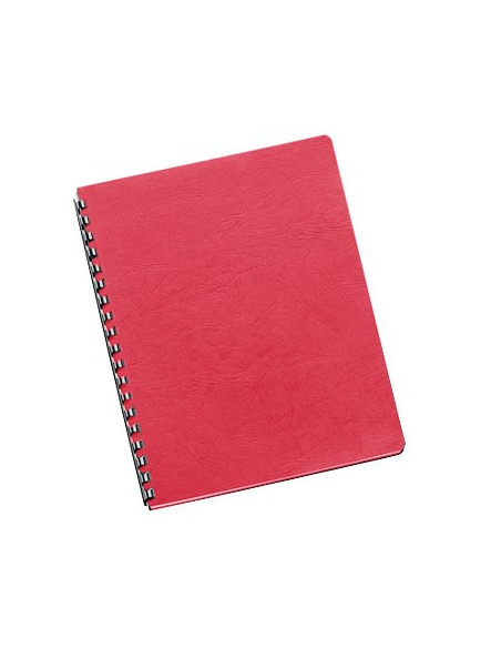 Capas Encadernar Delta Couro 250gr 100Folhas A4 Vermelho
