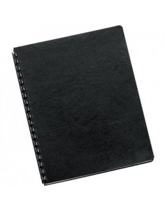 Capas Encadernar Delta Couro 250gr 100Folhas A4 Preto