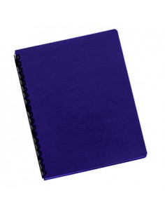 Capas Encadernar Delta Couro 250gr 100Folhas A4 Azul Royal