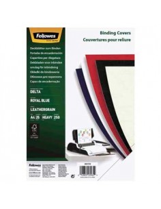 Capas Encadernar Delta Couro 250gr 25Folhas A4 Preto